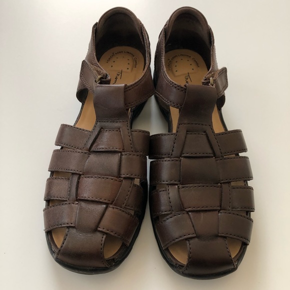 Thom McAn Shoes | Thom Mcan Braided Brown Leather Fisherman Sandals | Poshmark